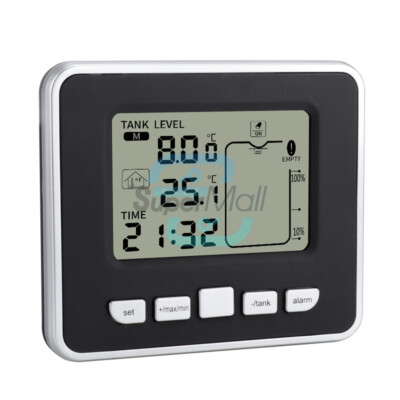 FT002 Wireless Ultrasonic Water Tank Liquid Level Meter with Temperature Sensor