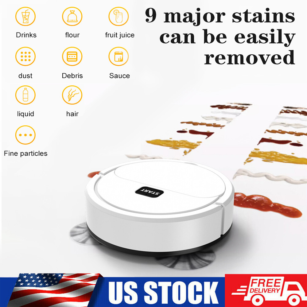US Rechargeable Smart Sweeping Robot Vacuum Cleaner Automatic Floor Mop Sweeper
