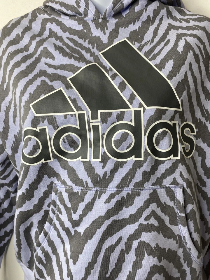 Adidas Niñas Sudadera con Capucha Estampado Animal Talla Grande 14 Deportiva Ropa de Calle Patinadora Niña Foto 3 de 4