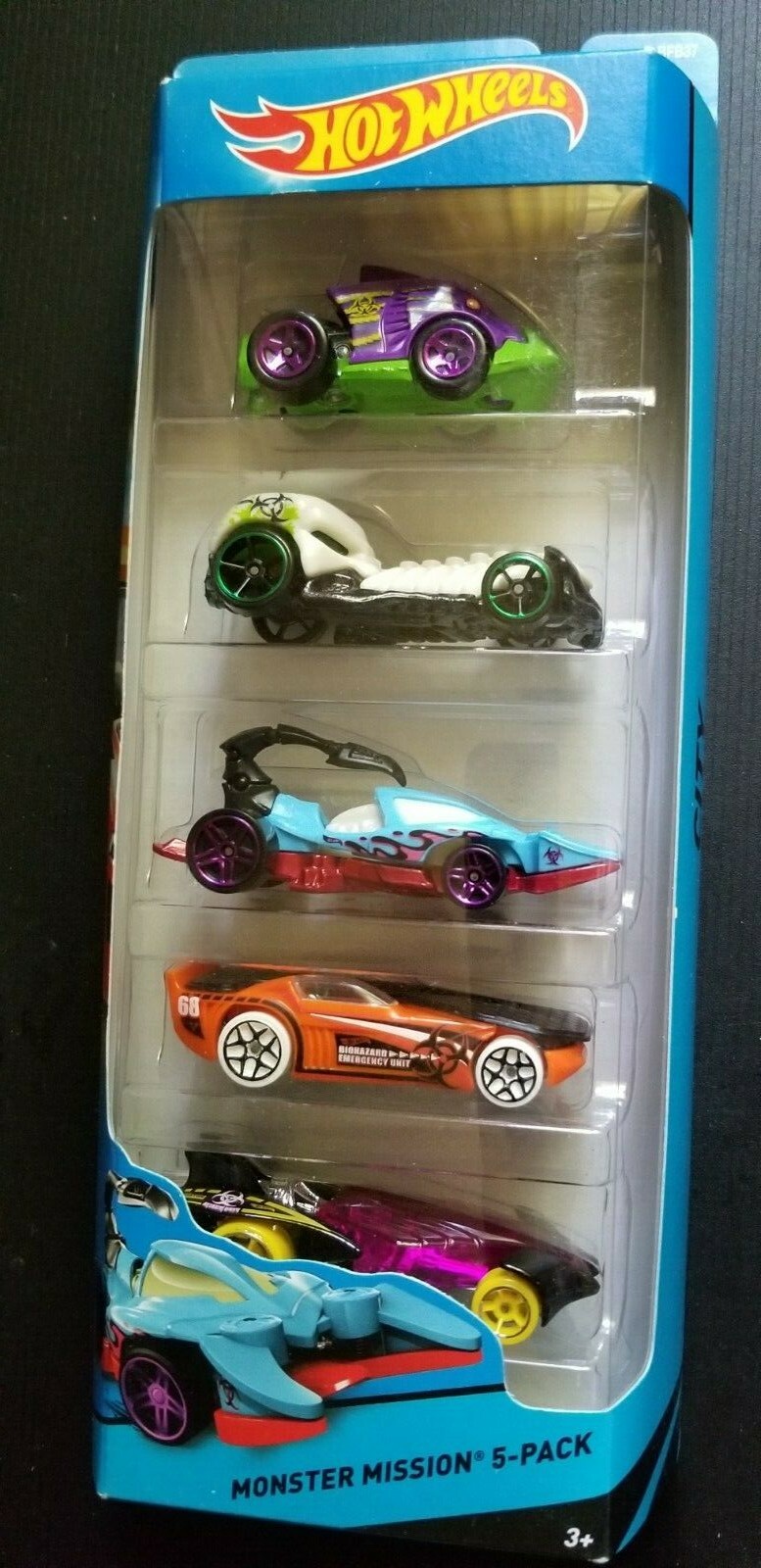 Hot Wheels City  Monster Mission  5 Pack 2013 BFB37 New Sealed