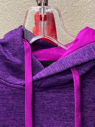 WOMENS Adidas Purple Hoody SWEATER Large L 16 18 - Picture 5 of 10