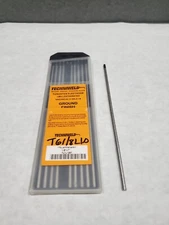 Tig Tungsten Welding Electrode 1% Lanthanated Black 1/8" x 7" 10 Pack Techniweld