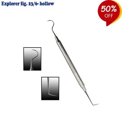 Dental Explorers Sonden 23/6 hollow- Tooth Examination Pocket Depths Oral Care