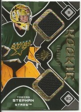 2007-08 SPX Tobias Stephan Rookie Card RC Jersey Patch #188 Mint /1599