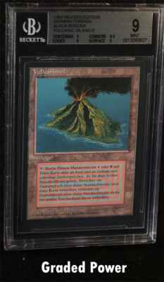 BGS Foreign Revised Black Border Volcanic Island German 9 (3627