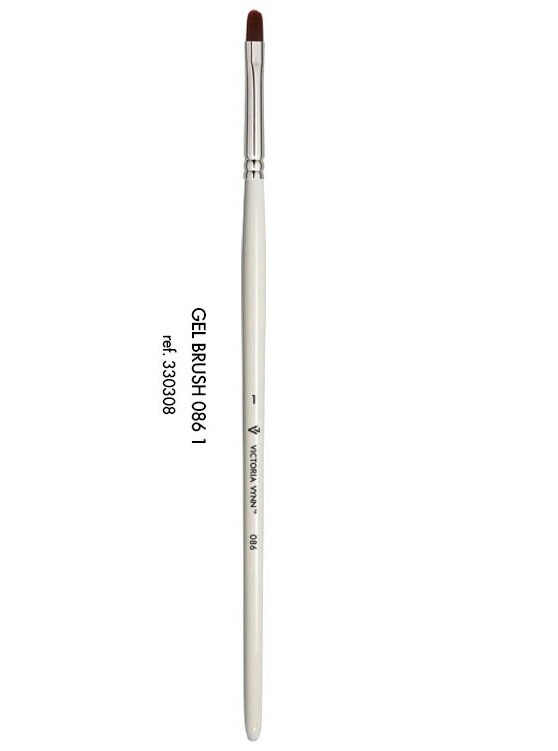 Victoria Vynn PROFESSIONAL Contoured GEL BRUSH 086-1 length 7mm Nail Art 330308