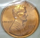 1971-D Lincoln Memorial Cent — photo from another recent sale