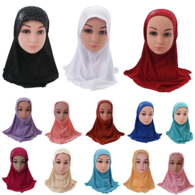 apolina kids■Emmy Headscarf Muslim Children Hijab Headscarf Islamic Wrap Shawls Islamic Kids