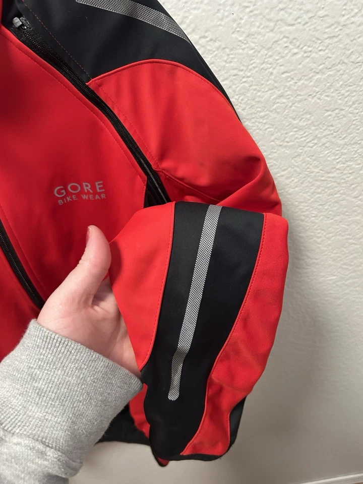 Gore 自行车磨损防风软壳自行车夹克 M 可拆卸袖子 — 第 3/4 张图片