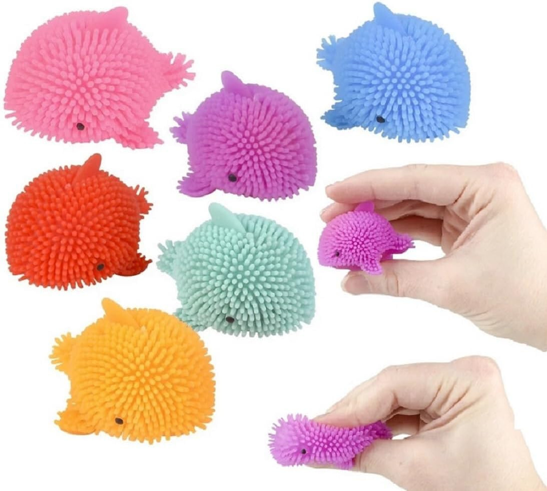 24 Pack - Neon Color Dolphins Puffer Balls (2