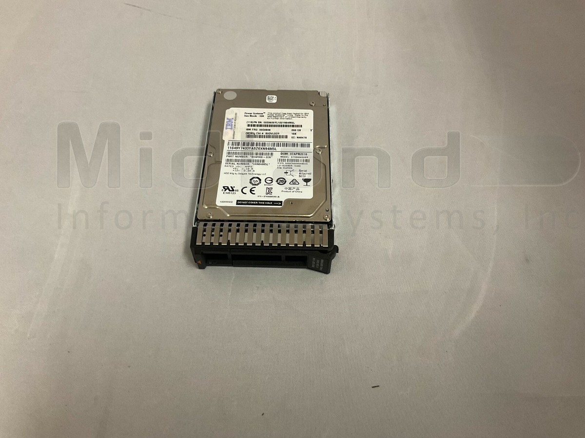 IBM 00E9906 283GB 15K RPM SAS SFF-3 Disk for 8286-41A/42A, 9009