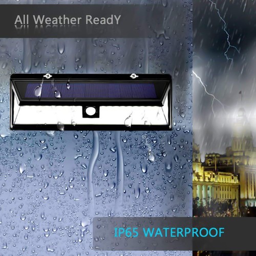 1-2Pcs LED Solar Power Wall Light Waterproof Outdoor PIR Motion Sensor Path Lamp - Picture 2 of 18