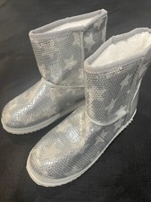 Girls Cat Jack Shearling Style Star Boots - NEW