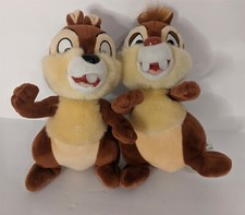 Chip N Dale Plush 9" Doll Lot Toy Disney Land Disney World Plushie