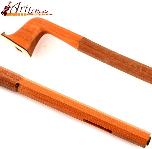 5A 5Star E.Sartory Mode Master Pernambuco Viola Bow Stick 100% Workshop Handmade - Picture 3 of 4