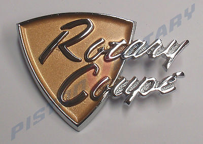 Chrome pair for Rotary Coupe Mazda Rotor RX3 RX-3 13B 12A New 2 BADGES GT