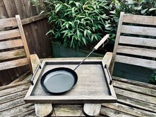 Handmade BBQ Fire Pit Pan – Rustic Outdoor Cooking Piece (Late 20th Century)