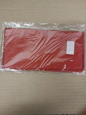  NEW  Checkbook Holder Faux Leather red 