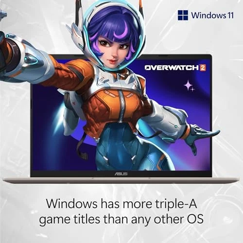 PORTATIL ASUS VIVOBOOK 14 14” WUXGA 60HZ AMD RYZEN AI 7 350 16 512GB SSD - DORADO Foto 3 de 4