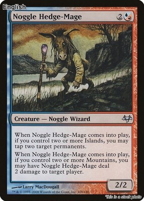 MTG Noggle Hedge-Mage [EVE - 108] LP