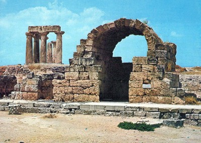 Greece Corinth Peloponnese Ancient Temple of Apollo #SAW770