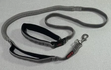 Kong Reflective Shock Absorbing Adjustable 6' Bungee Dog Leash Gray