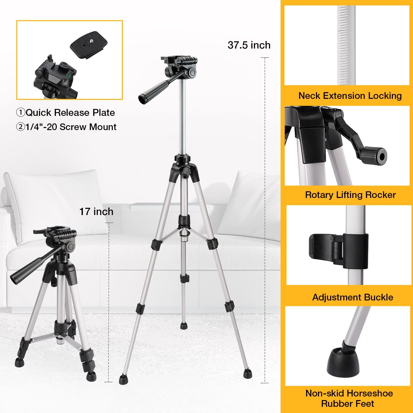 360° Laser Level with Tripod, 100Ft Self Leveling Cross Line Laser- Green Hor...