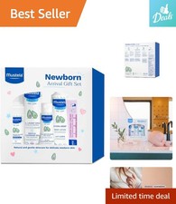 Natural Gentle Baby Bath Time Gift Set - 5 Essential Items for Newborns