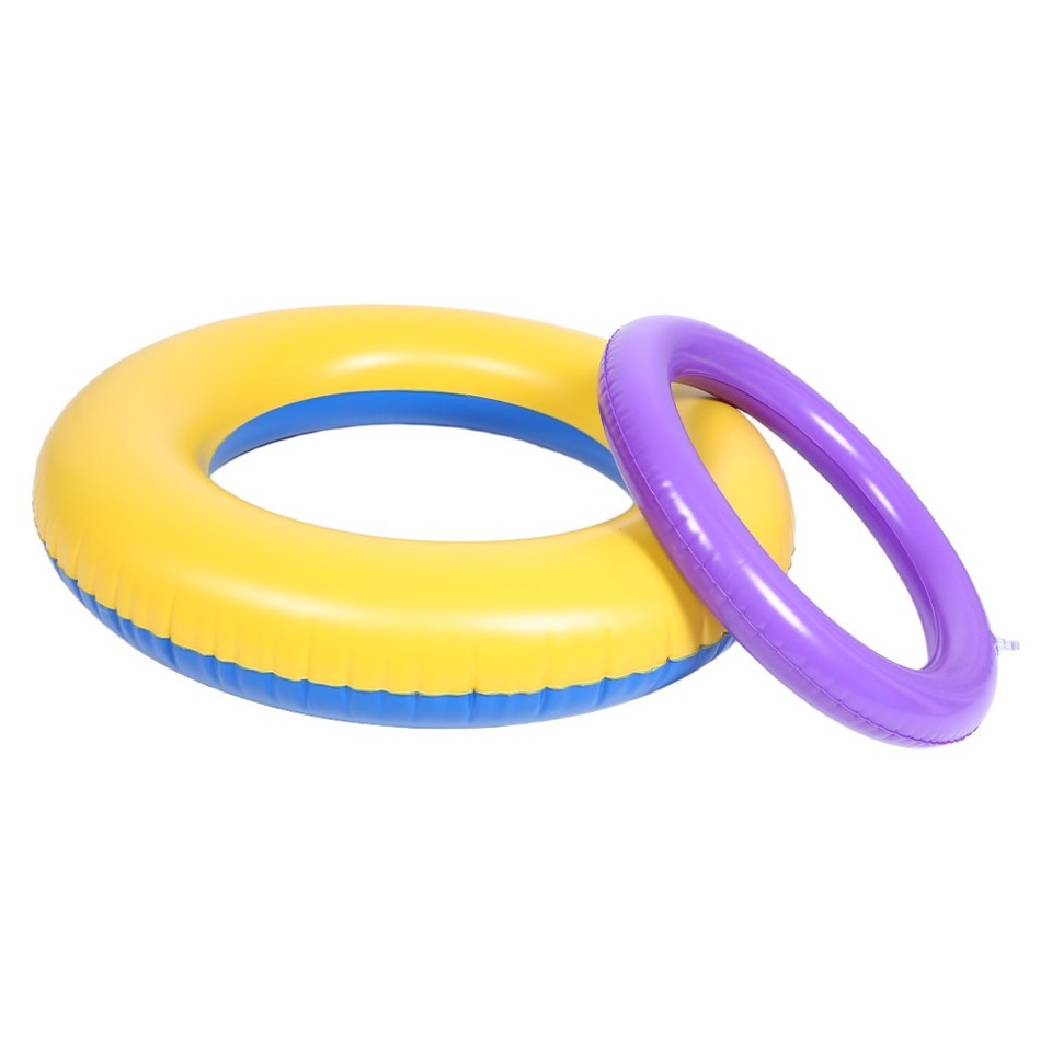2 Pcs Yoga Ball Fixed Base Inflatable Stability Stand Ring Fitness ...