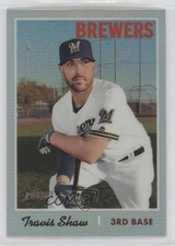 2019 Topps Heritage Chrome Refractor 516/570 Travis Shaw #THC-231 0p1n