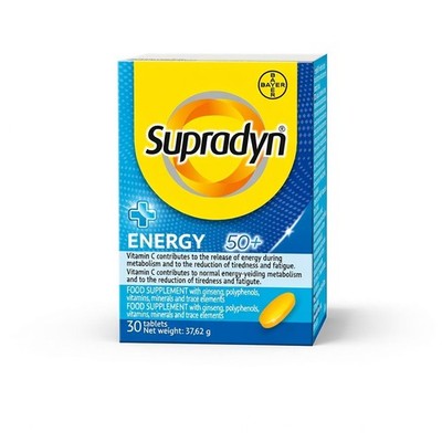 Supradyn Energy 50+ Tabletten Multivitamin zur Unterstützung von Energie, Vitalität & Immunsystem