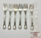 Lot Of 6 Vintage Gorham Chantilly Sterling Silver Salad Fork, 6.5” .925, 1 New