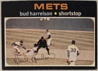 1971 TOPPS #355 Bud Harrelson with Nolan Ryan Mets Vintage Baseball Card  MLB
