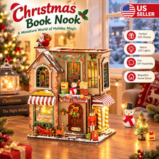 Christmas DIY Miniature Dollhouse Kit Gift for Adults Kids 3D Puzzles Model
