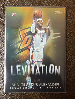 2025-26 Topps Levitation Shai Gilgeous-Alexander #L-4 Gold Rainbow /50