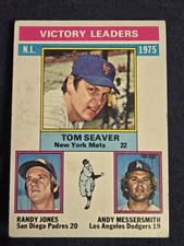 1976 Topps - Victory  Leaders Tom Seaver, Randy Jones, Andy Messersmith #199