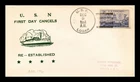 DR JIM STAMPS US COVER USS LOGAN FIRST DAY NAVAL CANCELS RE-ESTABLISHED