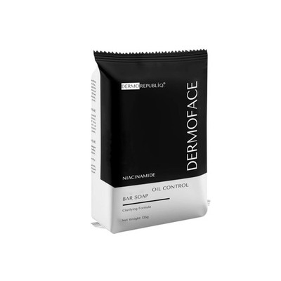 DERMOREPUBLIQ Niacinamide Face Bar Soap   Oil Control & Pore Refining Cleanser