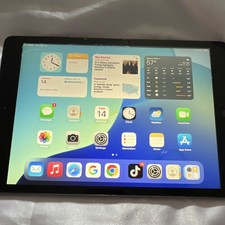 Apple iPad 9.7in 32GB Wi  Fi Gray iPadOS Front Camera Cracked Screen