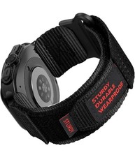 Nylon Strap for Samsung Galaxy Watch 7 Ultra 47mm   Breathable Loop Band Black