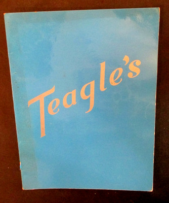 VTG Original Teagle's Deluxe Dinner Menu Saturday March 20, 1948 Seattle WA