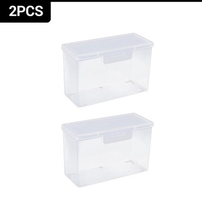 Plastic Multi-functional Photo Storage Containers Craft Storage Containers Lids