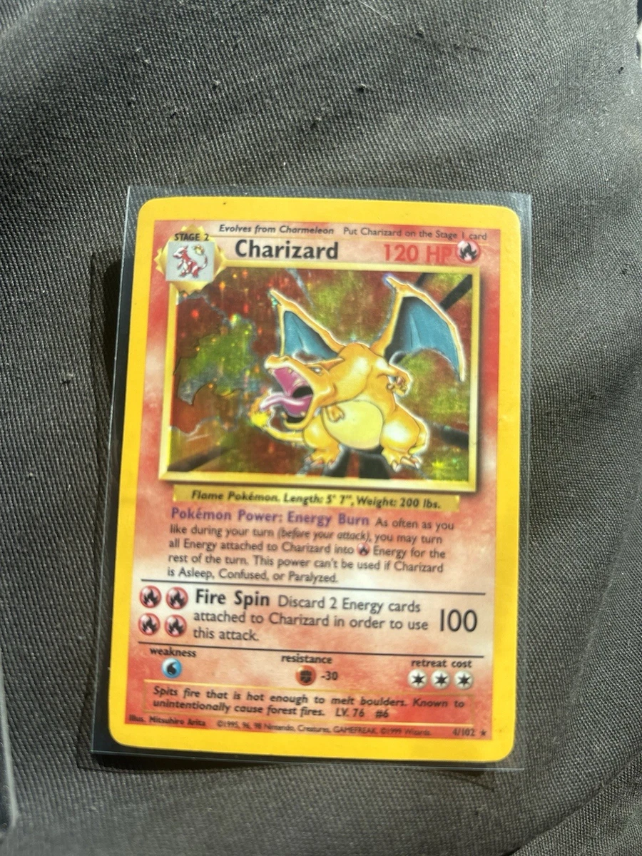 Charizard Pokémon TCG Holo Rare Base Set Individual Collectible