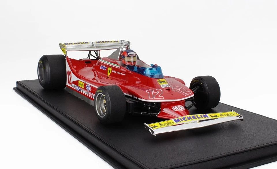 MODELLINO AUTO STATICO GP REPLICAS FERRARI F1 312T4 VILLENEUVE MONACO 1979 1/12 - Immagine 4 di 4