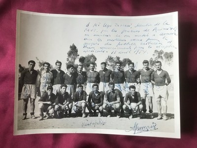 19 Autogramme ASMARA CALCIO 1954-Eritrea-sehr selten-Originalfoto-Ital. Kolonie