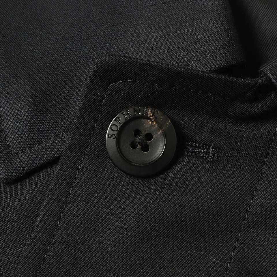 SOPHNET Softnet Coat Navy Blue Size: M 25SS Cotton silk Gabardine Used BEEG-0 - Image 4 of 4