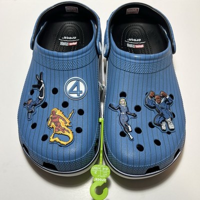 Crocs Marvel Fantastic 4 Classic Clogs Blue Black White Mens 11 211481-90H New