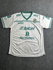 Mens Club Leon 2015-16 #4 Mejia Soccer Jersey White Mexico, Size XL