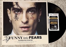 DAMIANO DAVID MANESKIN SIGNED FUNNY LITTLE FEARS VINYL LP - JSA COA
