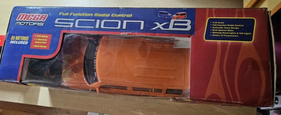 RTR 2005 RC CAR Toyota Scion XB 1:12 WITH 9.6V Batt FULL LED Lightning Mega Moto - Image 2 of 4